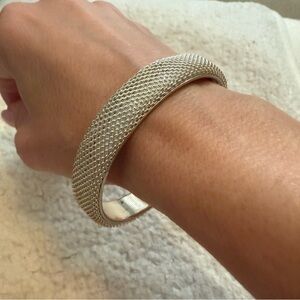 Chic Silver Mesh Bracelet